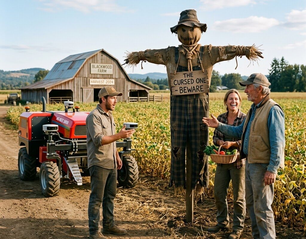 I Sold the New Harvest Robot… and Bought the Scarecrow Everyone Said Was Cursed