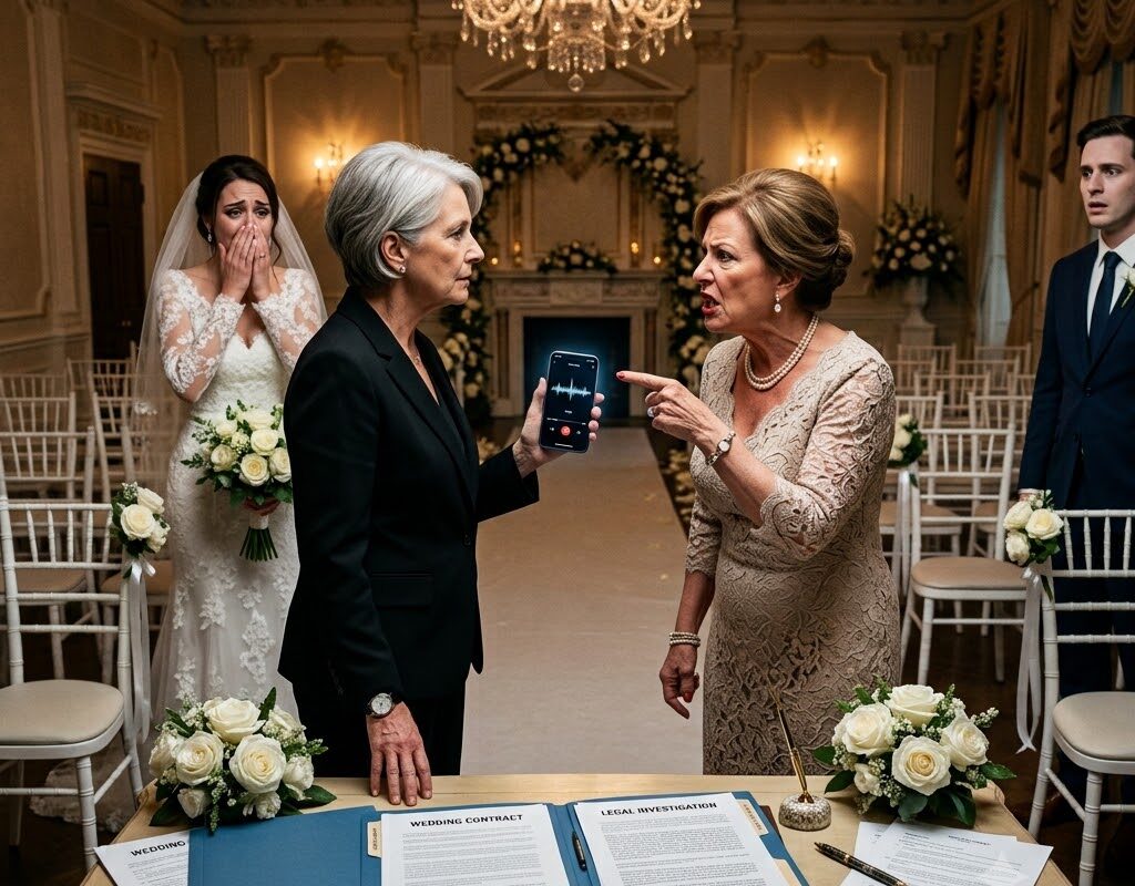 The thick invitation with the family crest was meant to show their status—but they forgot about the green folder waiting on my side table