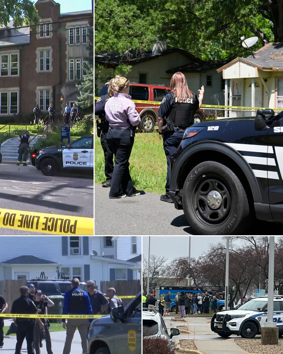 CCTV Released: Footage from the Iowa suburb tragedy that left seven people d3ad has been made public, and the suspect is reportedly a familiar face in America