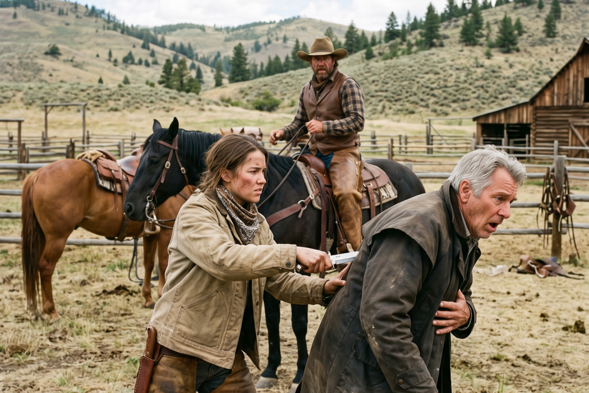 My Father Sold Me to a Silent Rancher for Two Horses — Then I Pulled a Knife From His Back and Learned Who Put It There