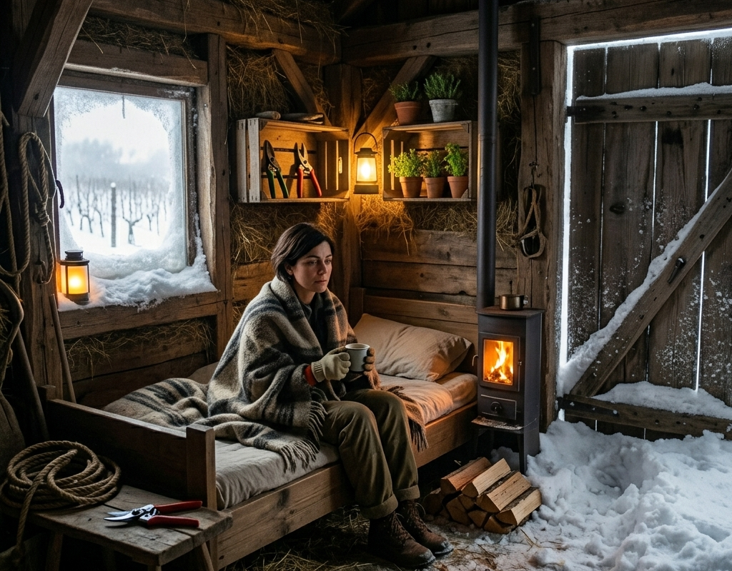 Now, the hidden bedroom under the stable was no longer a hiding place. It had become her only refuge from freezing to death.