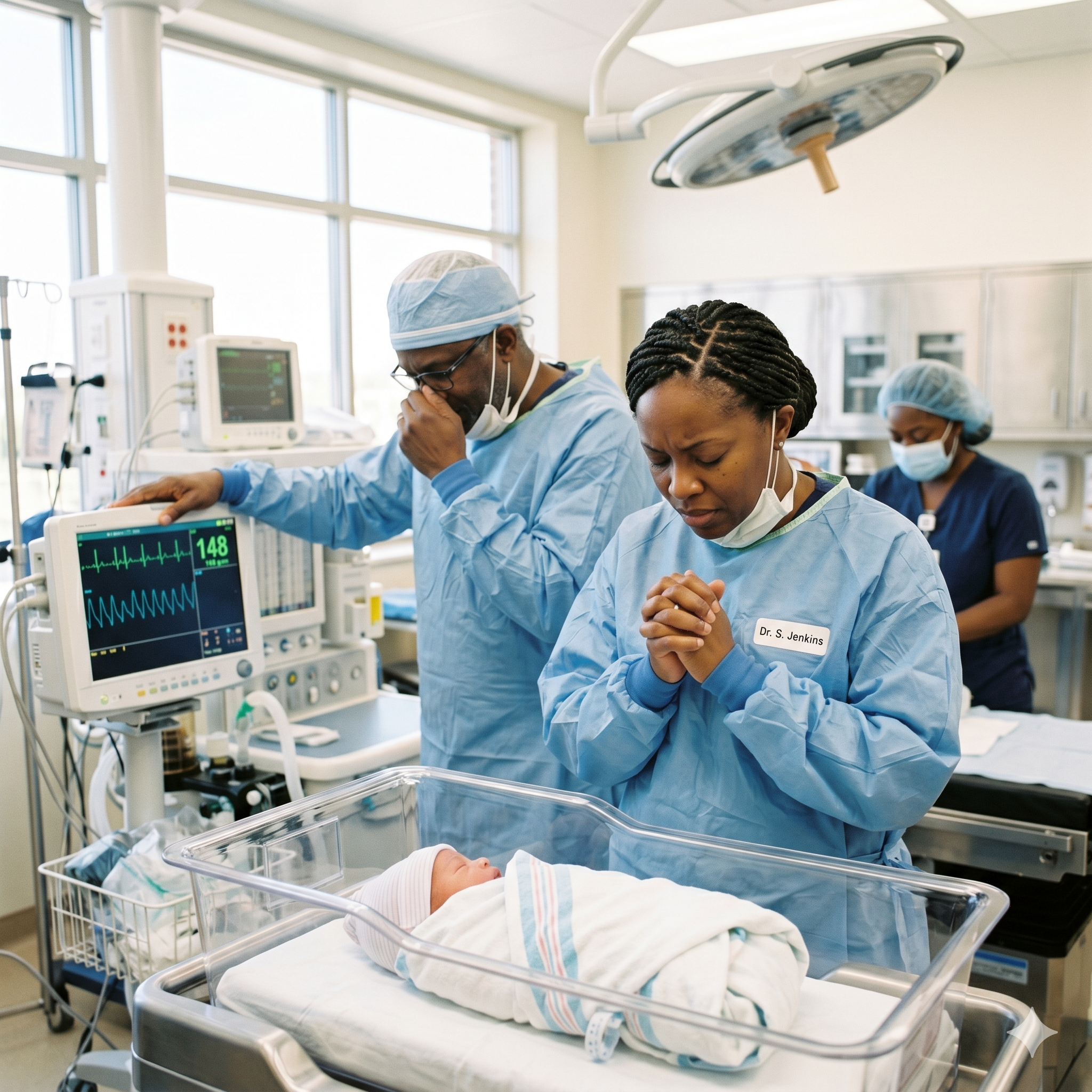 Her Baby Didn’t Cry at First… Then the Surgeon Heard His Heartbeat and Started Praying