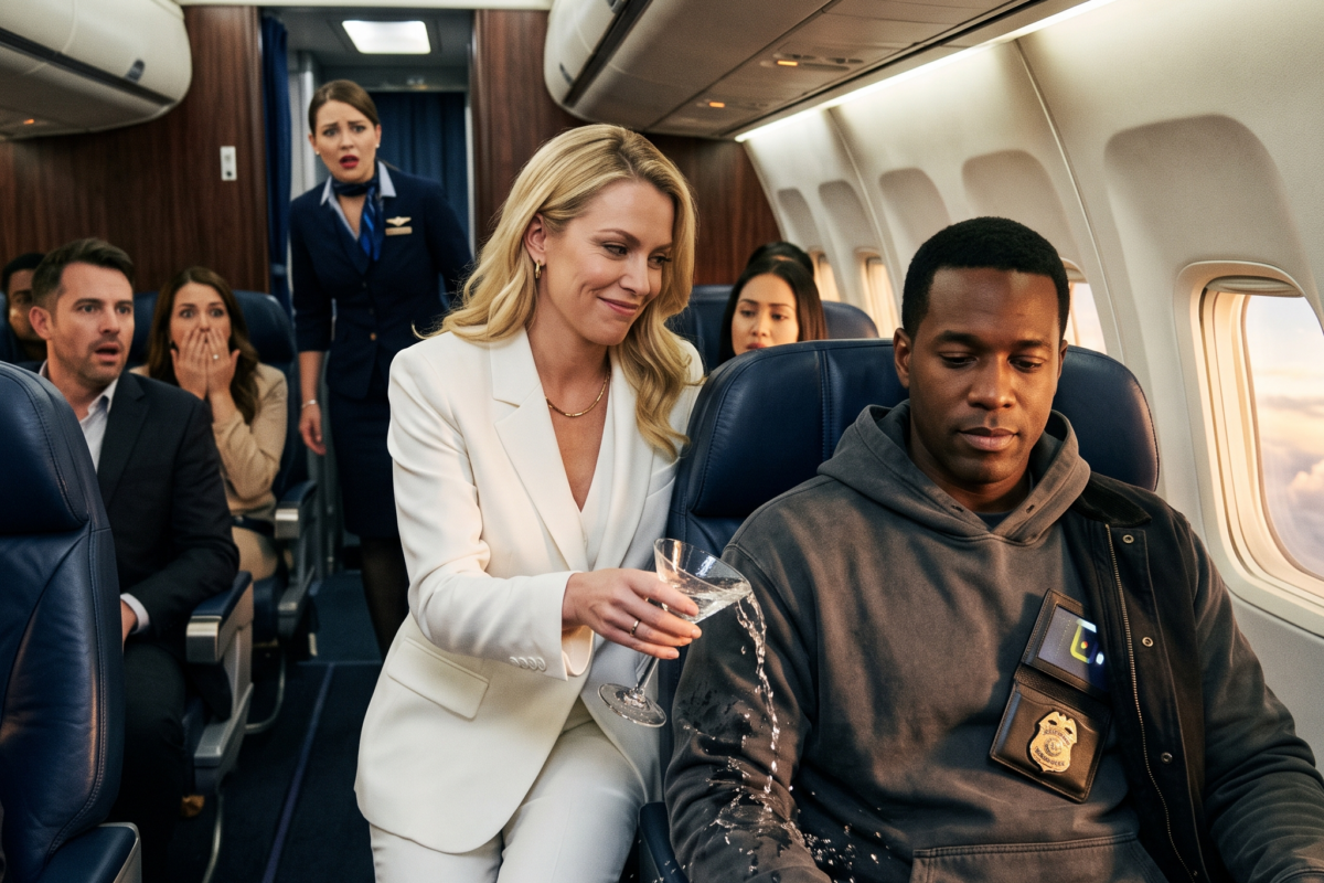 The coffee stain on his hoodie was meant to be his humiliation—but the text he sent triggered an emergency response that ended her career.