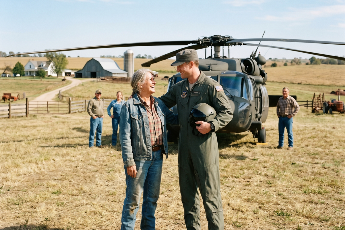 I Gave My Last Hay Money to a Boy Who Wanted to Be a Pilot — 28 Years Later, He Landed a Helicopter in My Pasture