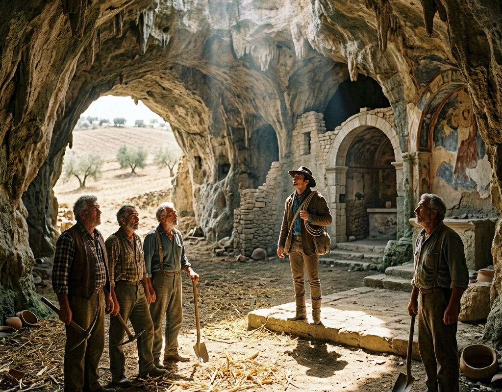 Three brothers mocked forty barren acres — But Caleb discovered a cathedral underground