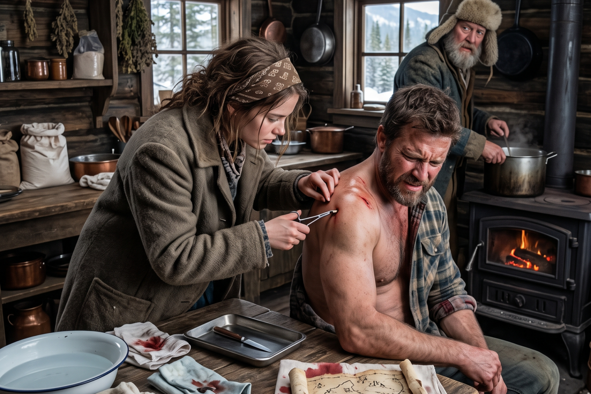 I Was Traded to a Winter Outpost Cook — Then I Dug a Bullet From His Shoulder and Found the Map My Groom Had Killed For