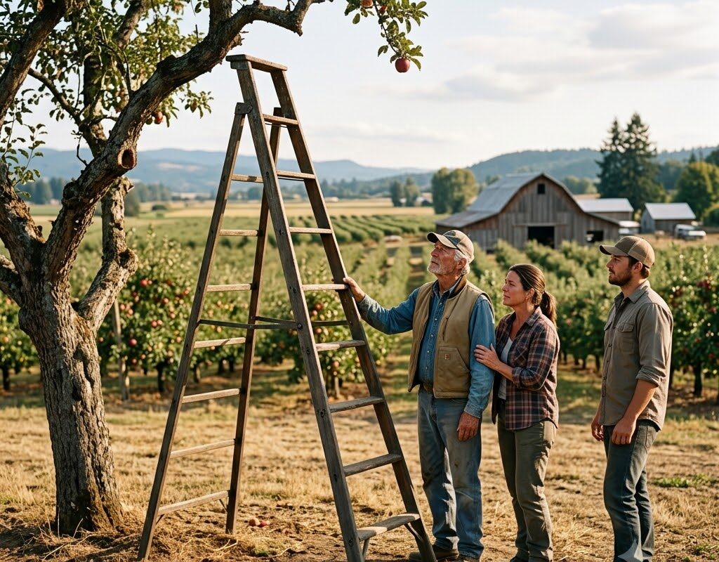 I Sold the New Apple Sorter… and Bought the Orchard Ladder My Mother Fell From