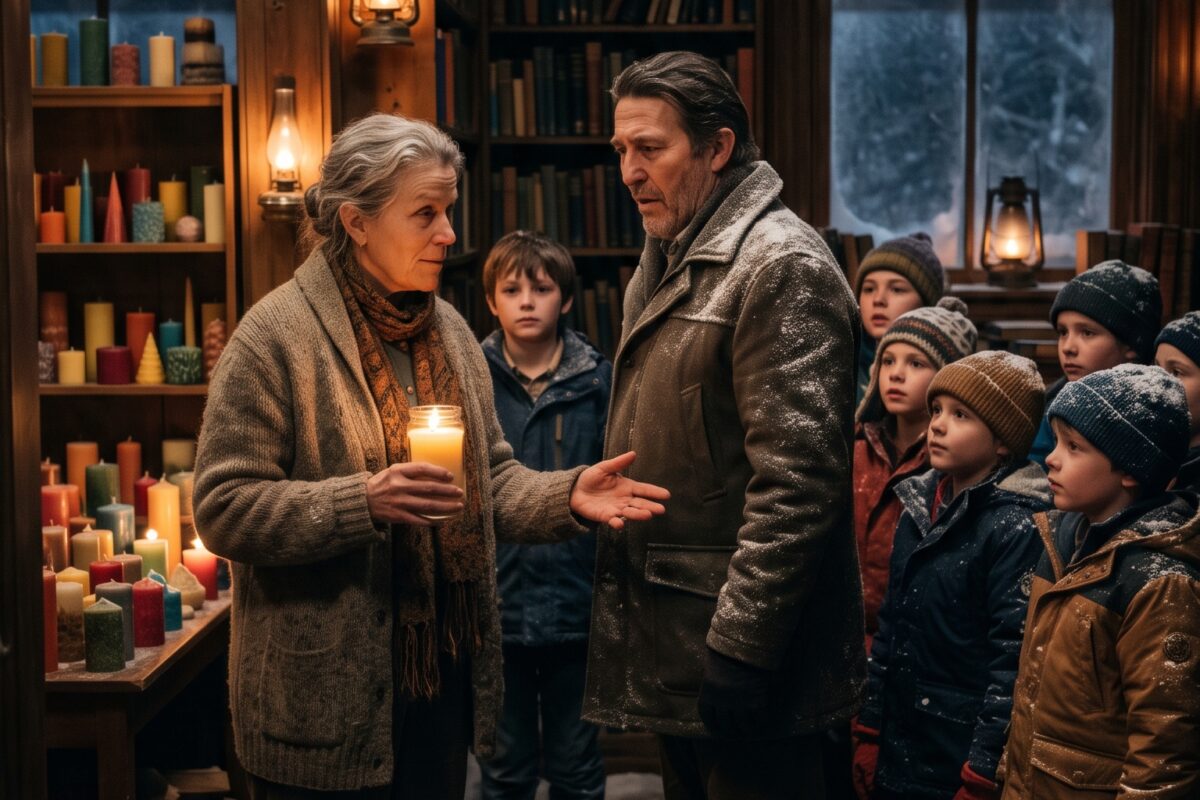 All Summer, the Old Librarian Collected Candles — Then the Snowstorm Locked the Children Inside the School