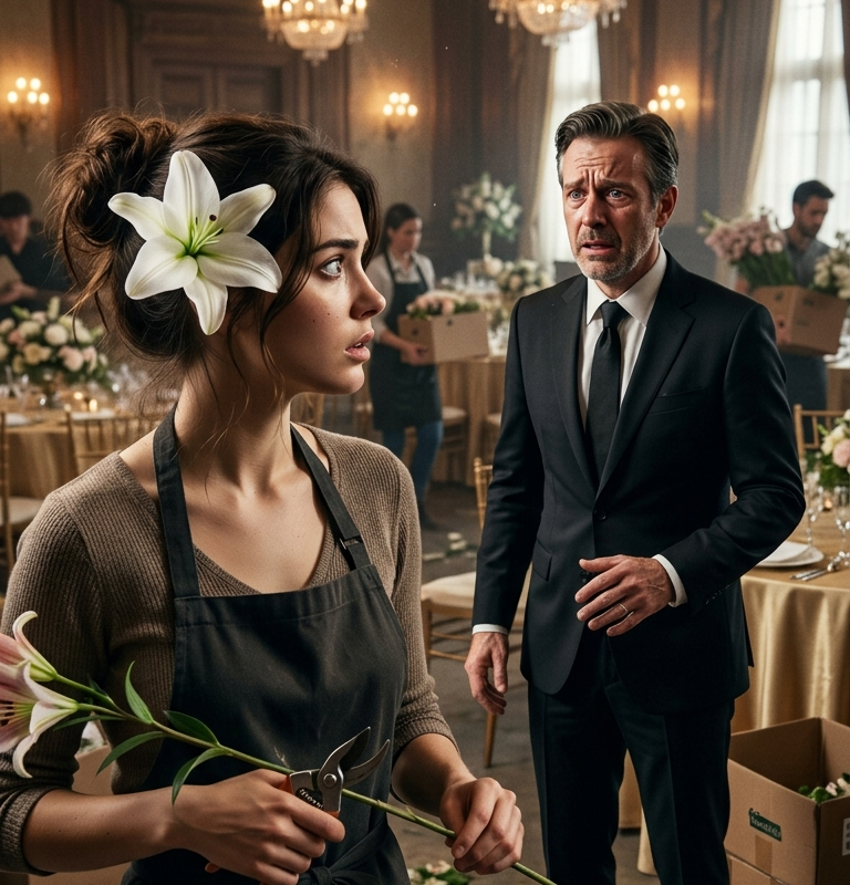 I WAS THE FLORIST SETTING UP THEIR GALA — UNTIL THE WIDOWER SAW THE WHITE LILY IN MY HAIR