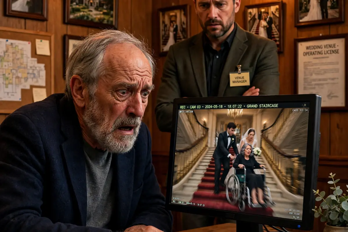 My wife tried to hide what happened after our son’s wedding, saying she had simply tripped. But when the venue’s security footage revealed what the bride and my own son had done to her, I realized our family would never recover.
