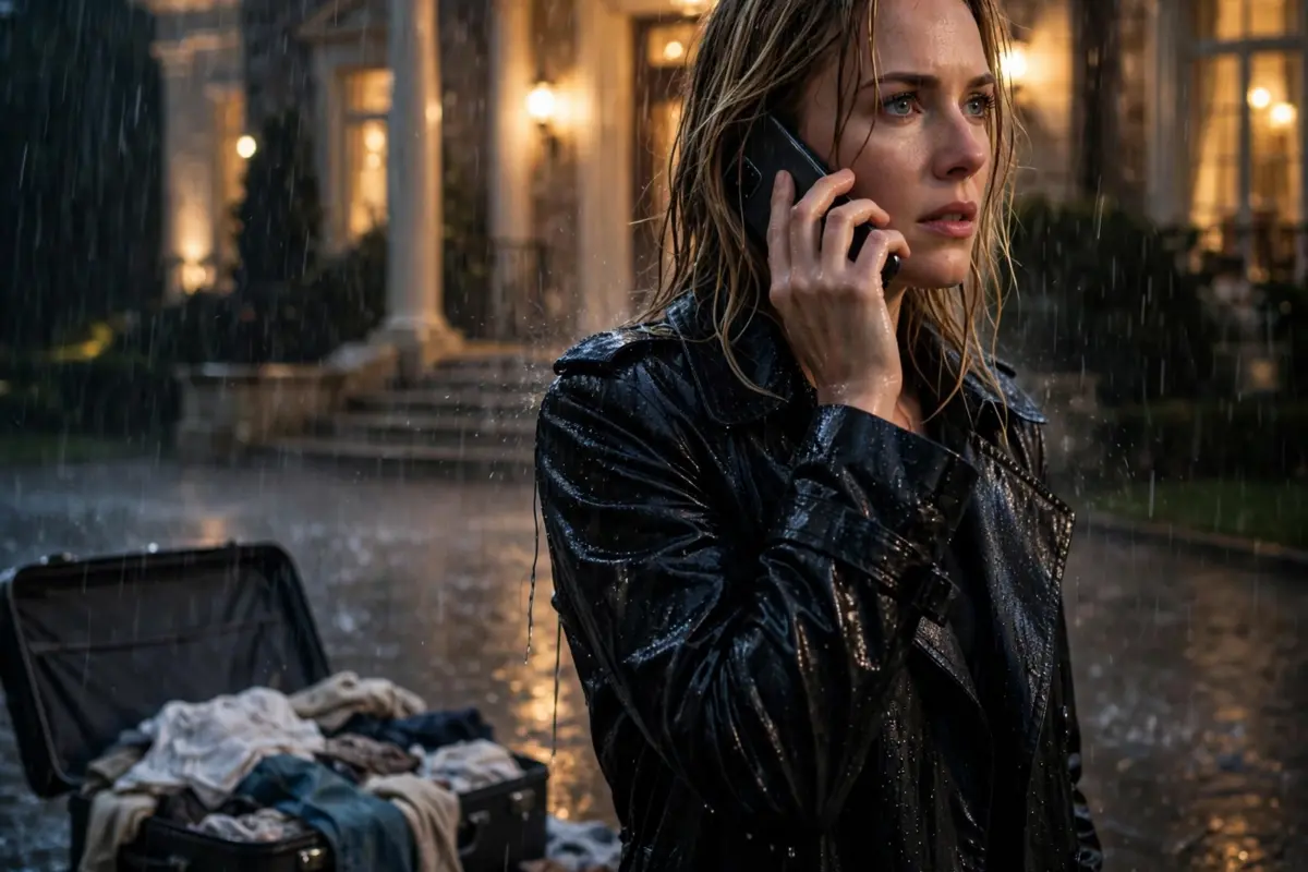 He hit me, threw me out into the storm with his mistress watching, and thought my life was over. I never begged—I made one quiet phone call, and by the next morning, everything he had worked for was gone.