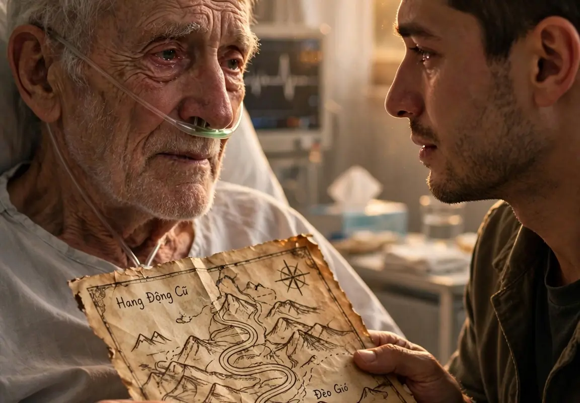 On his d3athbed, my father gave me a hand-drawn map no one could understand and told me to trust it when our neighbors started surrounding their home with piles of pebbles. I obeyed his last wish—and the secret cave waiting at the end stunned me beyond belief.