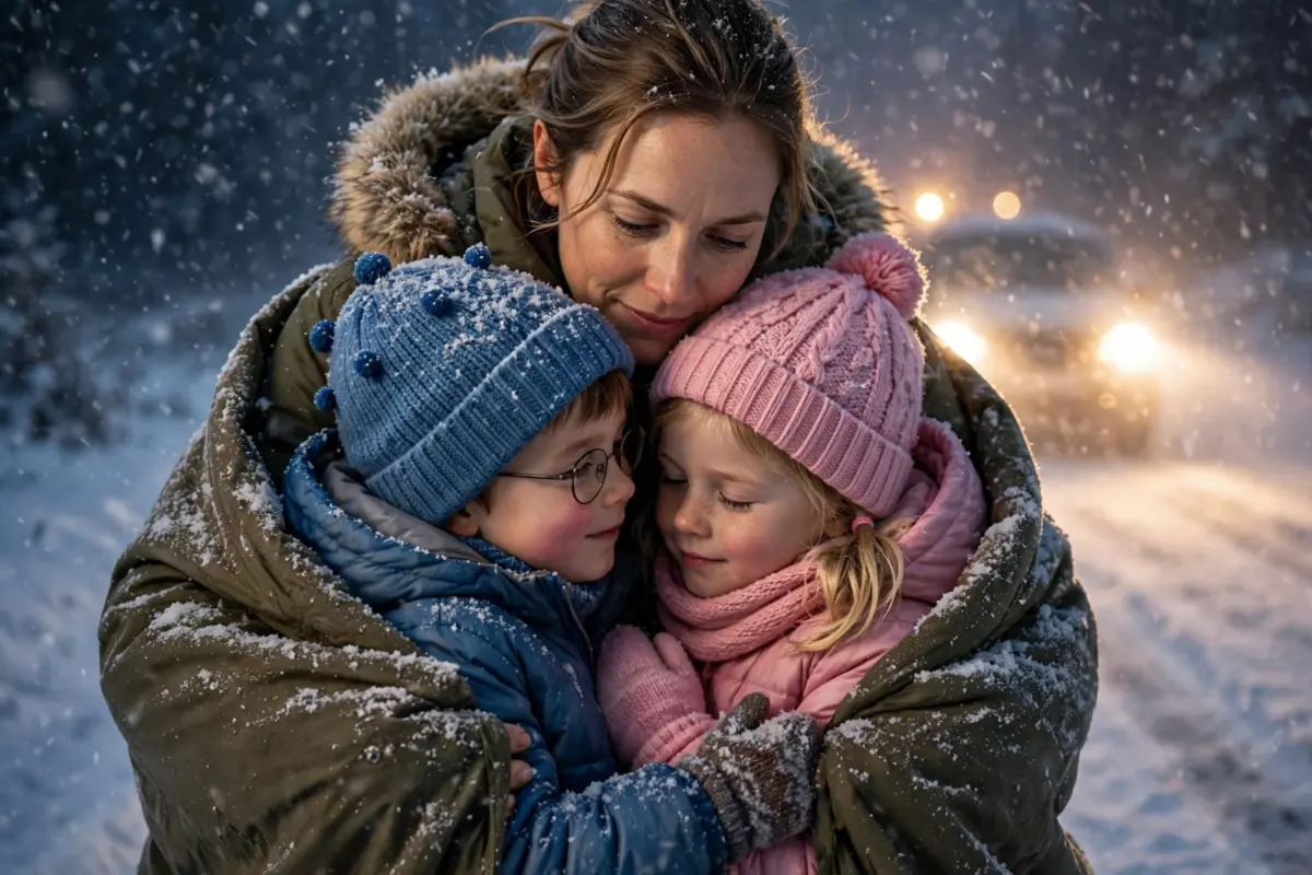 A single mother rescued twin children from a brutal snowstorm, believing she would never see them again. She had no idea that the moment she saved them, her own destiny quietly began to change.