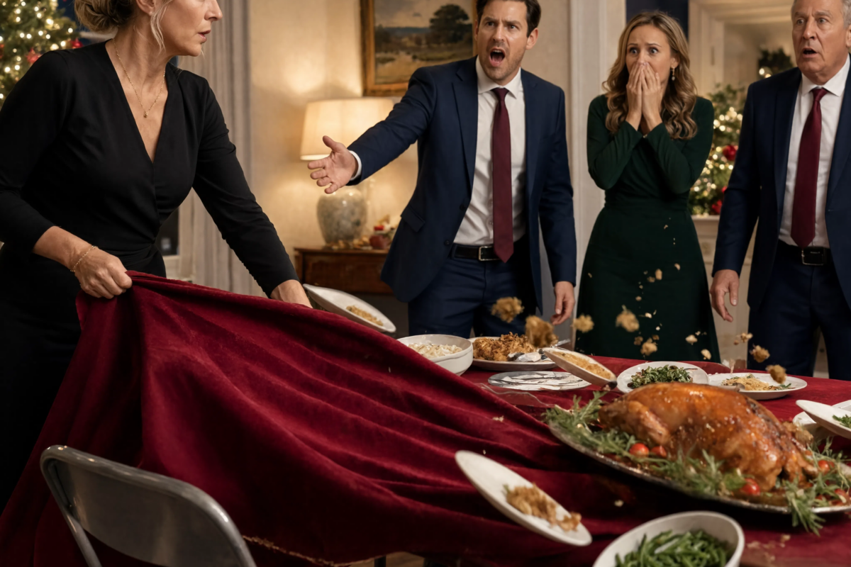 “Get away from this table,” my son-in-law snapped in my own home on Christmas Eve. I smiled, left without a fight, and made a choice that brought my entire family to its knees.