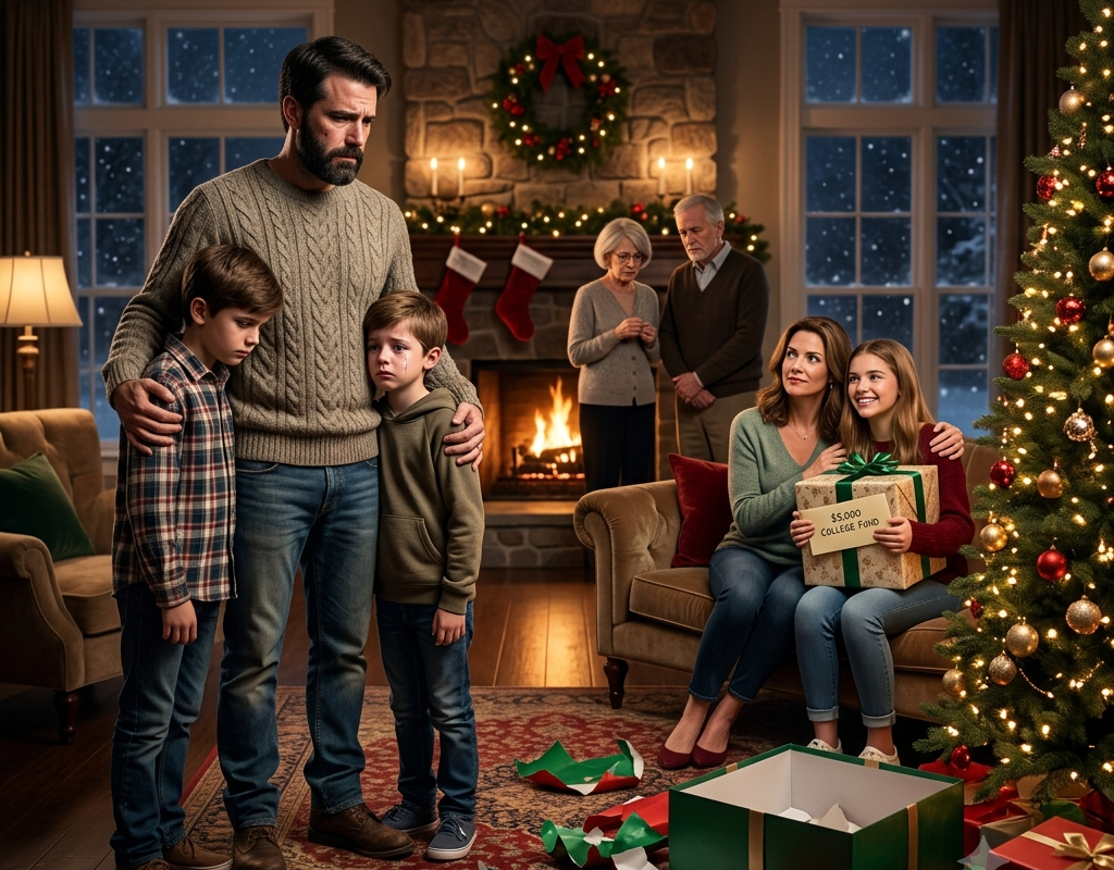 My Parents Made My Sons Watch Their Cousin Receive a $5,000 Christmas Gift While They Got Nothing—The Text I Sent the Next Morning Changed Everything