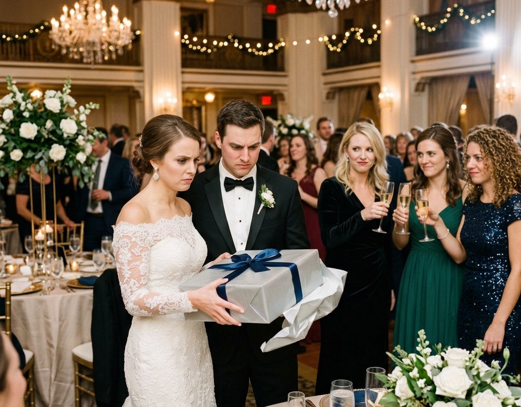 My Husband’s Three Ex-Girlfriends Raised a Toast at Our Wedding—Then We Opened Their Wedding Gift and Couldn’t Believe What We Saw