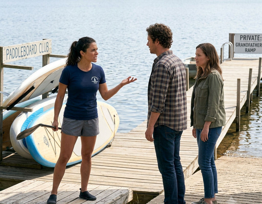 She Reported My “Illegal Dock”… Then Learned Her Paddleboard Club Was Using My Grandfather’s Boat Ramp