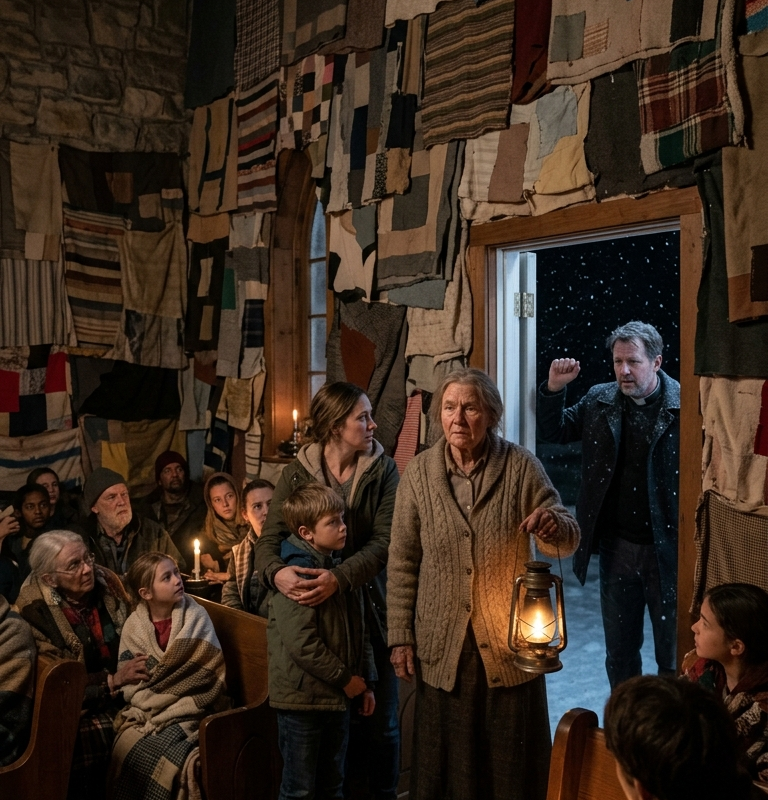 Everyone Mocked The Retired Nurse For Sewing Blankets Into The Church Walls—Then The Power Went Out For Nine Days