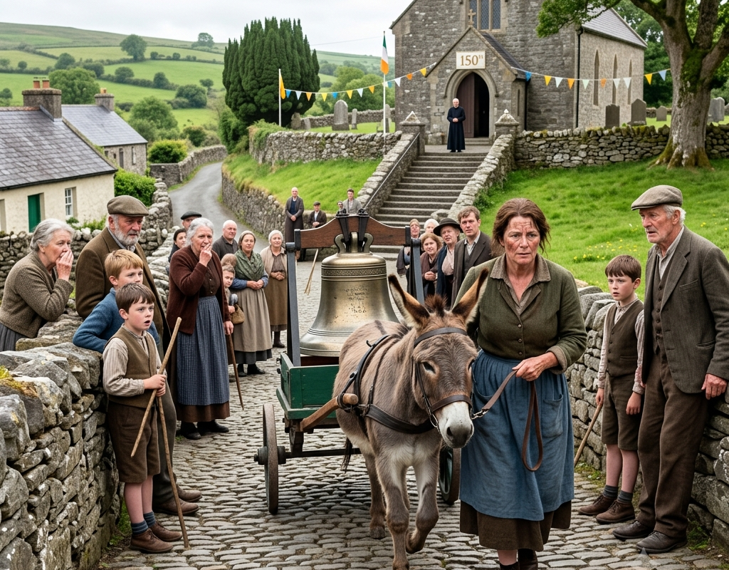 The Village Mocked the Woman Who Bought a Crippled Rescue Donkey — Then It Carried the Bell Back to the Church