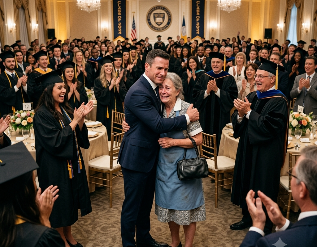 Everyone Thought She Was Just the Lunch Lady—Until the Young FBI Leader Refused to Begin His Speech Without Her