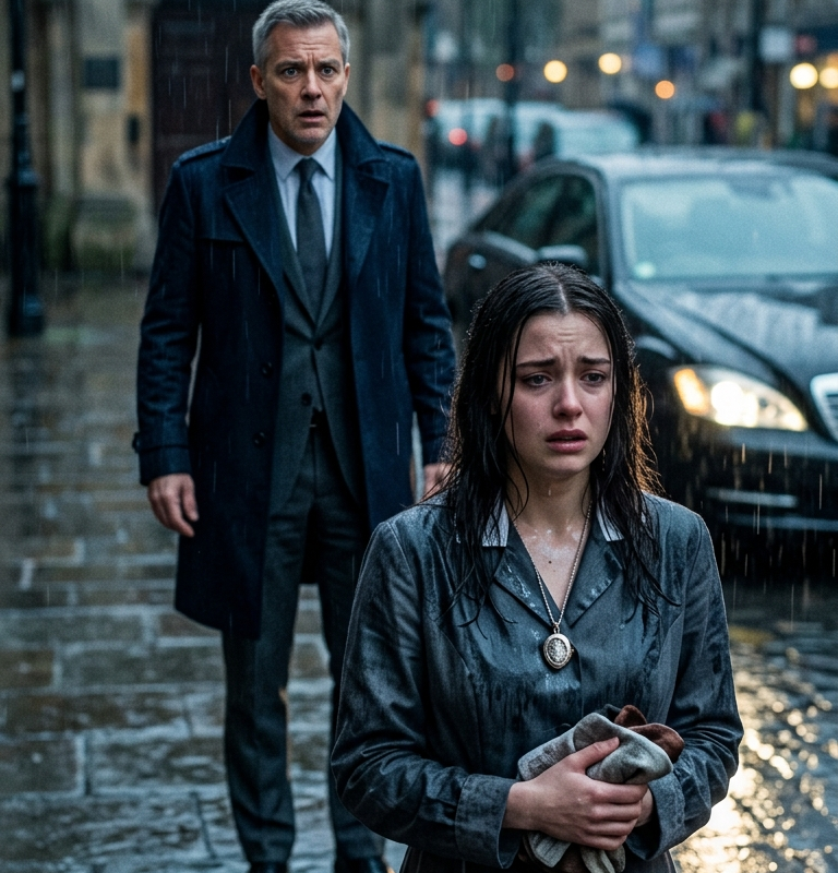 The Maid Was Fired in the Rain — Until the Millionaire Saw the Locket Around Her Neck and Forgot How to Breathe
