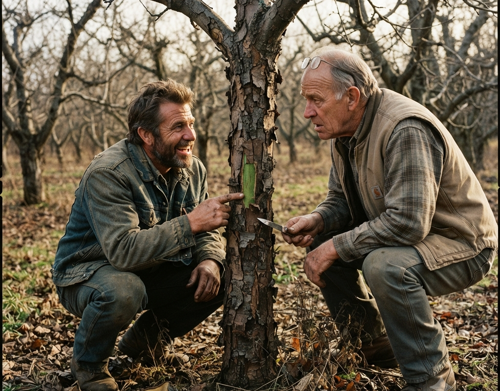 Every Farmer Passed on the Orchard With Dead Trees — I Bought It and Found Green Under the Bark