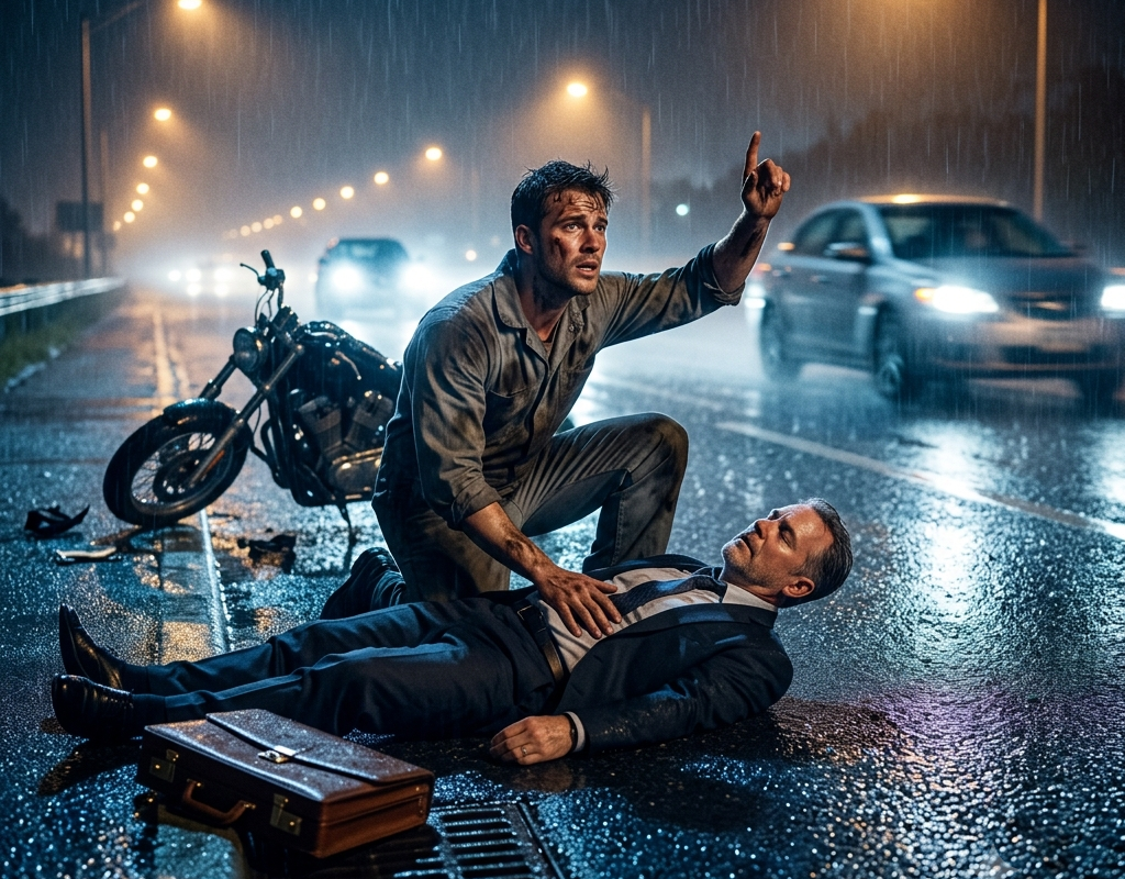 Mocked for Being Too Poor While Trying to Save a Stranger in the Rain, the Auto Mechanic Never Expected the Man He Rescued to Be a Billionaire With an Unbelievable Reward