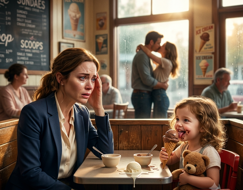 I Took My Husband’s Daughter Out for Ice Cream—Her Innocent Confession Exposed the Double Life He’d Been Hiding