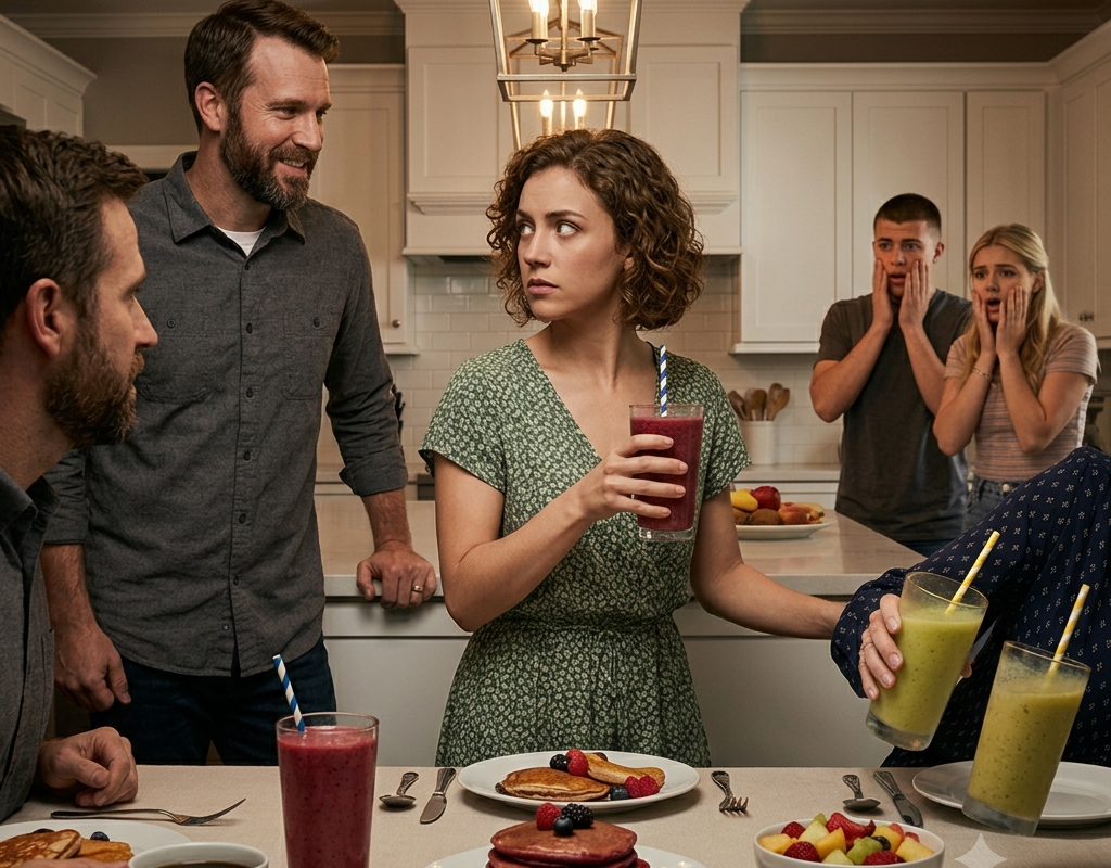 My Husband Handed Me a “Special” Smoothie for Breakfast—I Switched Glasses with My Mother-in-Law, and 30 Minutes Later His Terrifying Secret Was Exposed