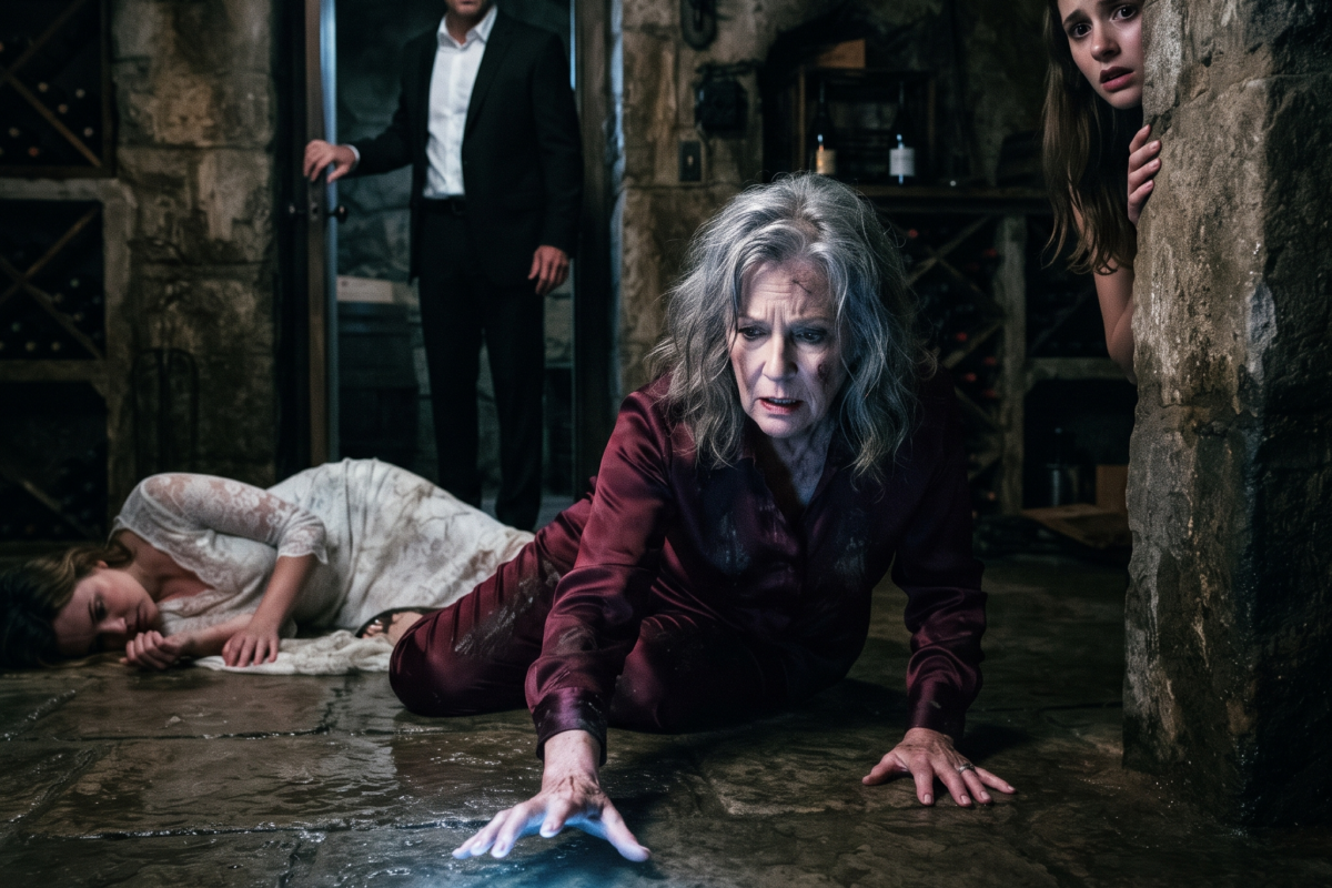 My husband and mother-in-law locked me in the basement to steal my land. They thought I was alone—they didn’t know I was watching them from behind the wall.