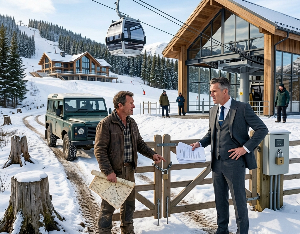 A Ski Resort Owner Locked My Mountain Trail—Then Learned His Luxury Lift Crossed My Family’s Old Logging Easement