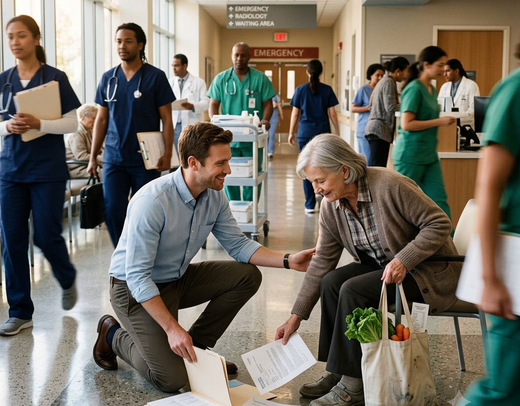 An Elderly Woman Couldn’t Figure Out the Hospital Registration… So a Young Man Quietly Protected Her Dignity