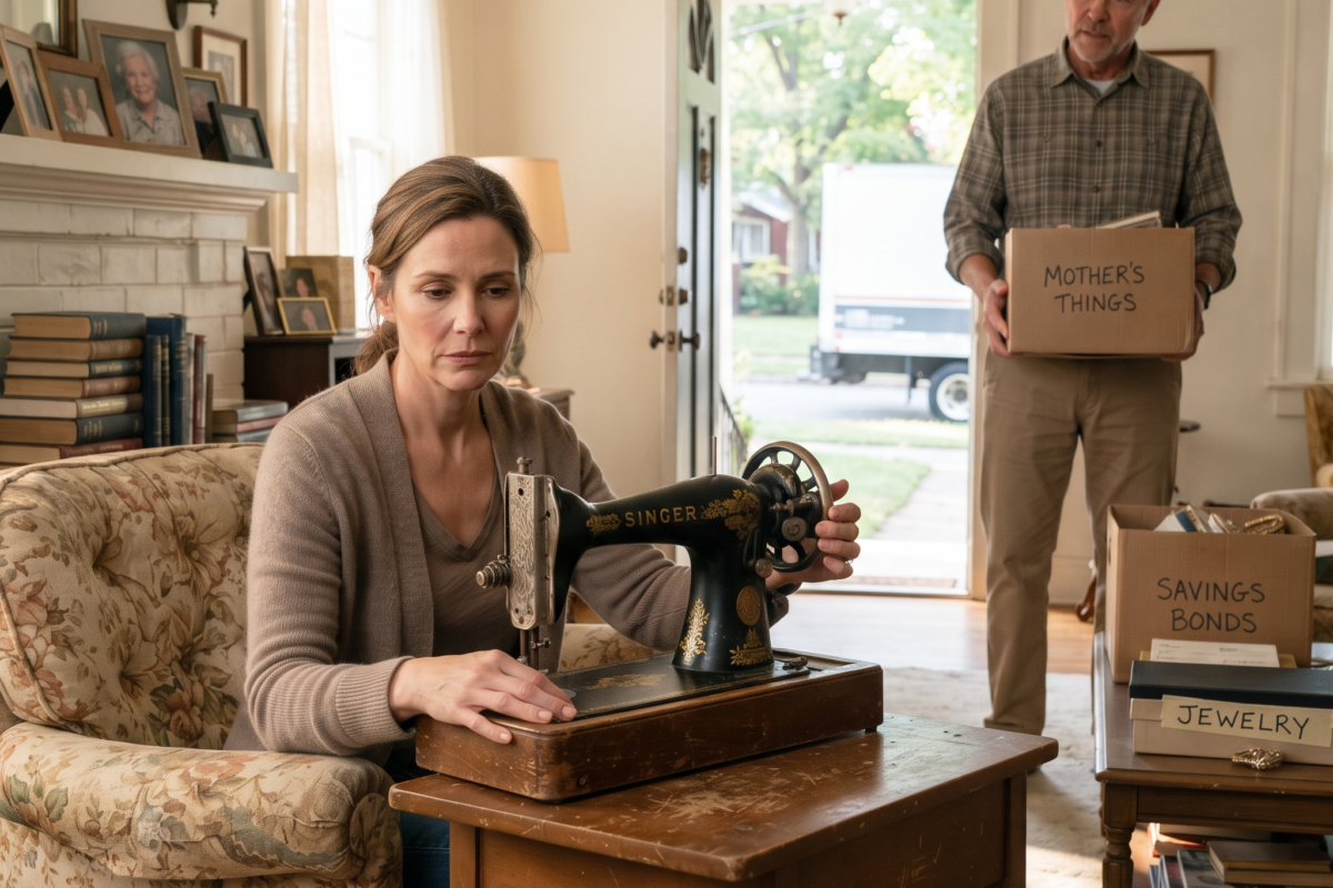 My Family Took My Mother’s House, Jewelry, and Savings — All They Left Me Was Her Old Sewing Machine