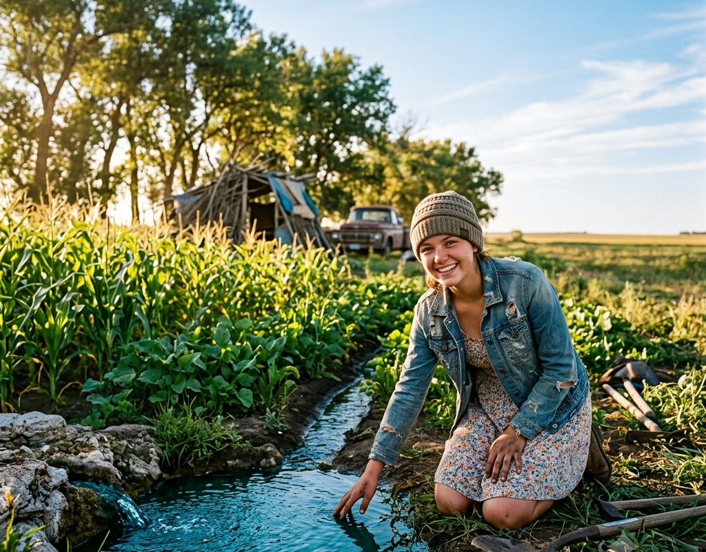 Kicked Out at 16, She Bought the Strange Blue Spring Nobody Wanted — Then the Harvest Exploded