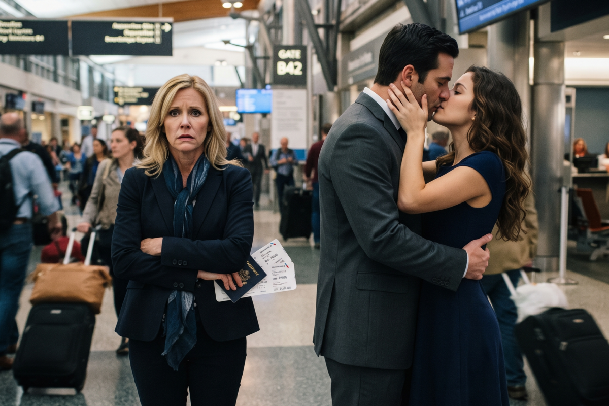 I went to the airport to say goodbye to a friend. I ended up hearing my husband plot to steal my life.