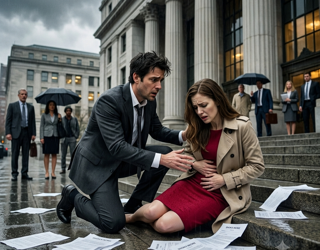 My Wife Collapsed After We Filed for Divorce… The Doctor’s Words Made Me Run Back Into the Courthouse