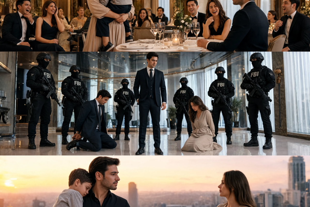 No one believed the billionaire would stay after his blind date arrived with a sleeping child in her arms—until she confessed why the man who abandoned them was suddenly pretending to be a devoted father.