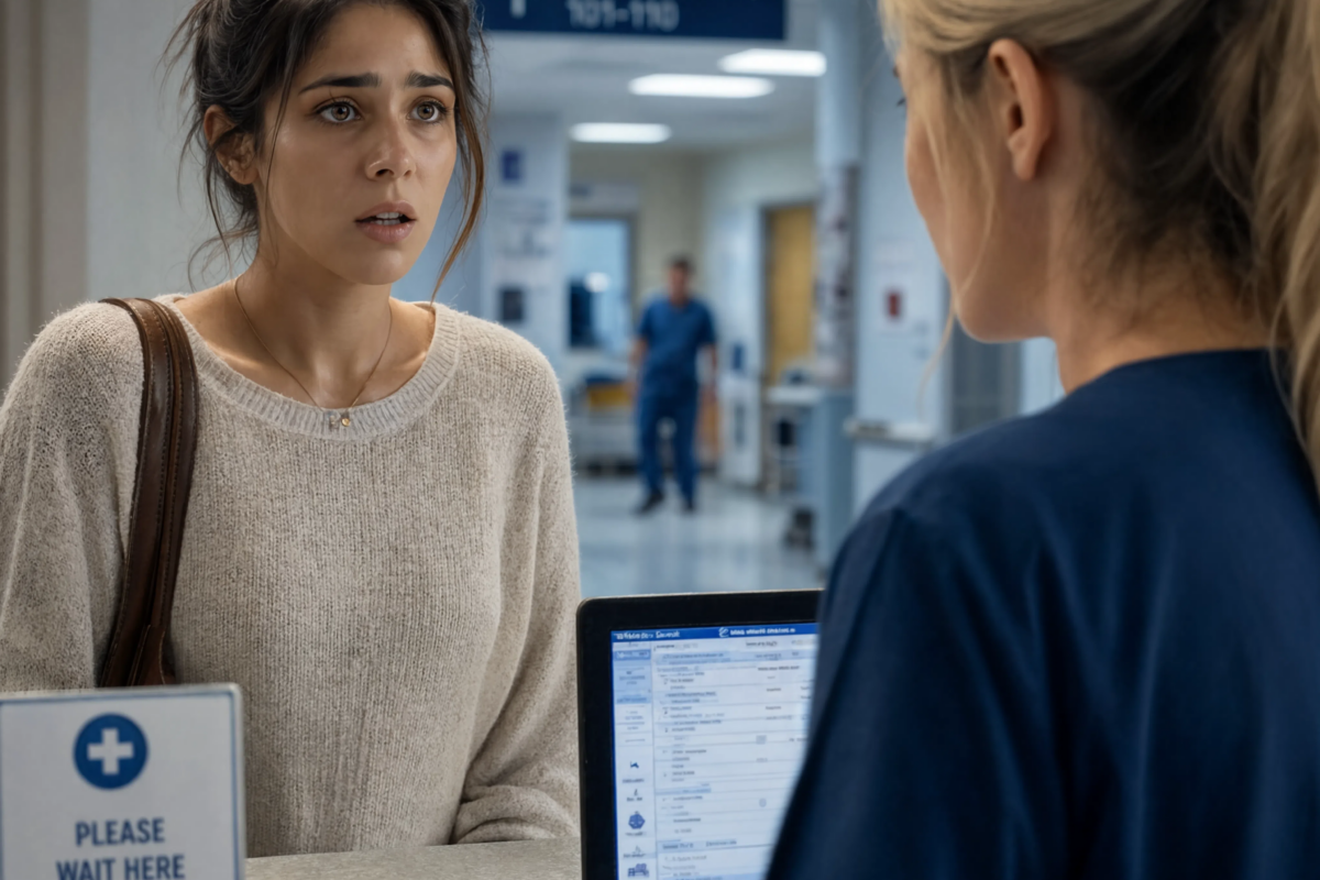 I walked into the hospital where my husband was the Chief of Surgery and calmly told the receptionist I was his wife. She gave me a pitying smile and replied, “That’s impossible… his wife was admitted just a few minutes ago.” In that instant, I realized my marriage had been nothing but a lie.