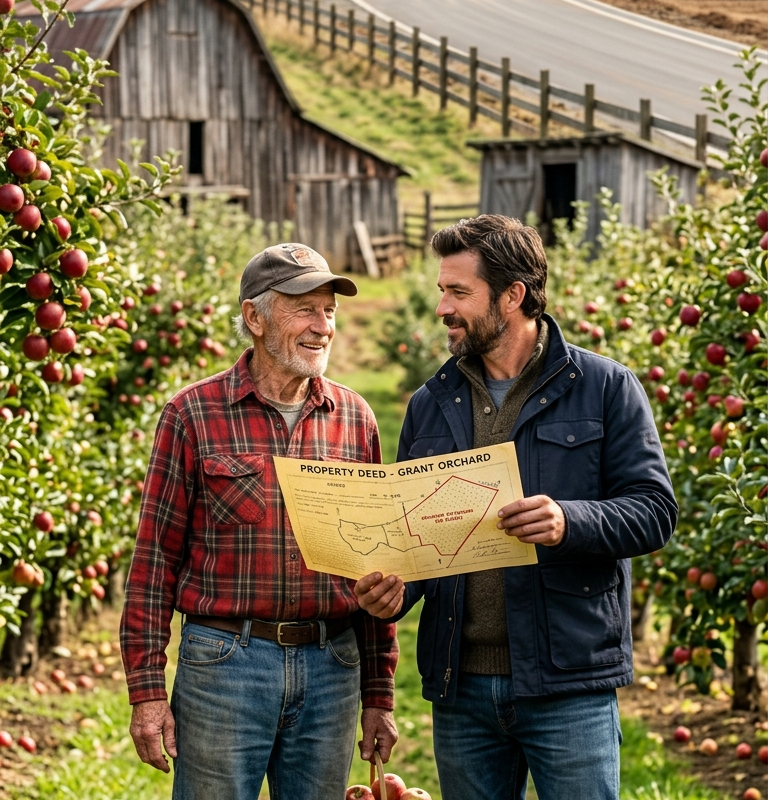 They Said the Boy Burned the Orchard Shed—But One Farmer Let Him Sleep in the Barn. Twenty-Five Years Later, He Came Back With the Deed