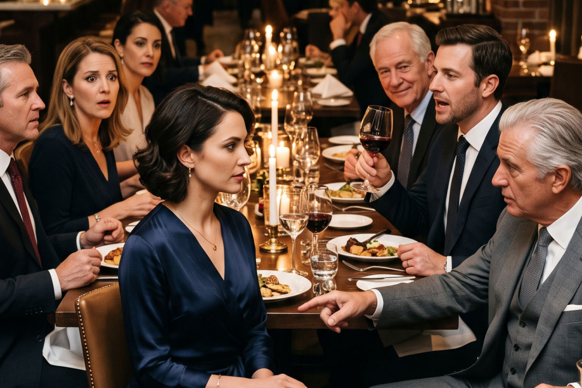 My husband is a lawyer. At a family firm dinner, he says “My wife knows nothing about law, she’s just a stay-at-home mom.