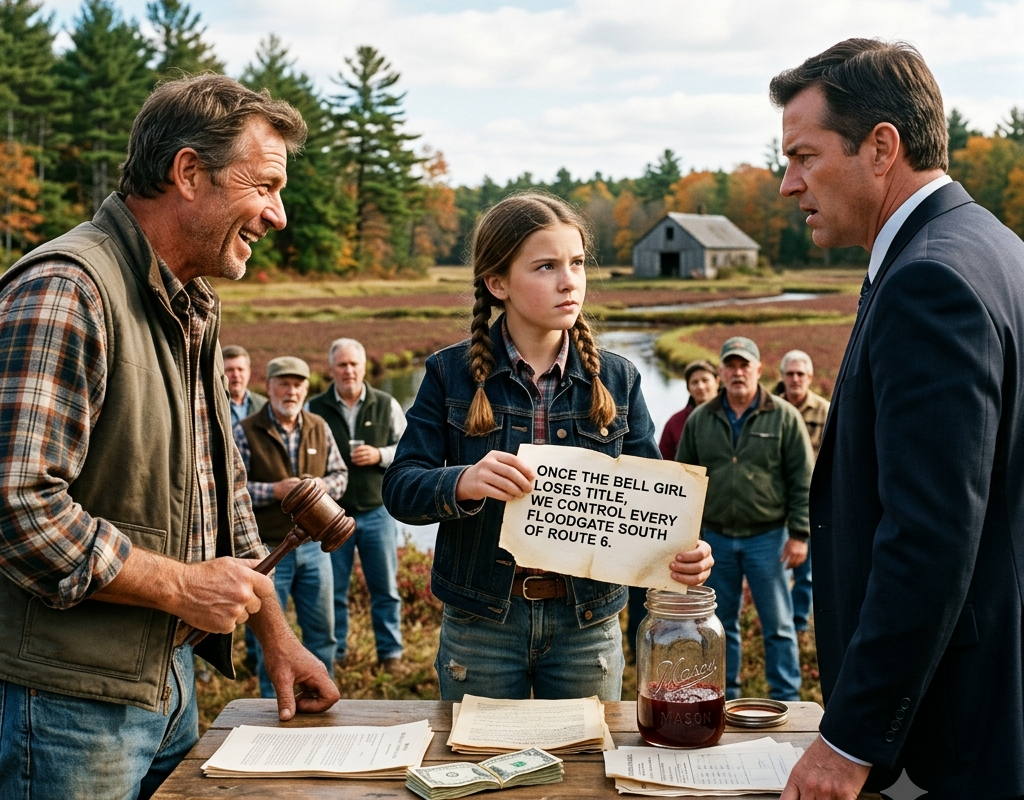 They Laughed When a Girl Bid on a Cranberry Bog—Until Her Jam Jar Exposed the Buyer’s Real Plan