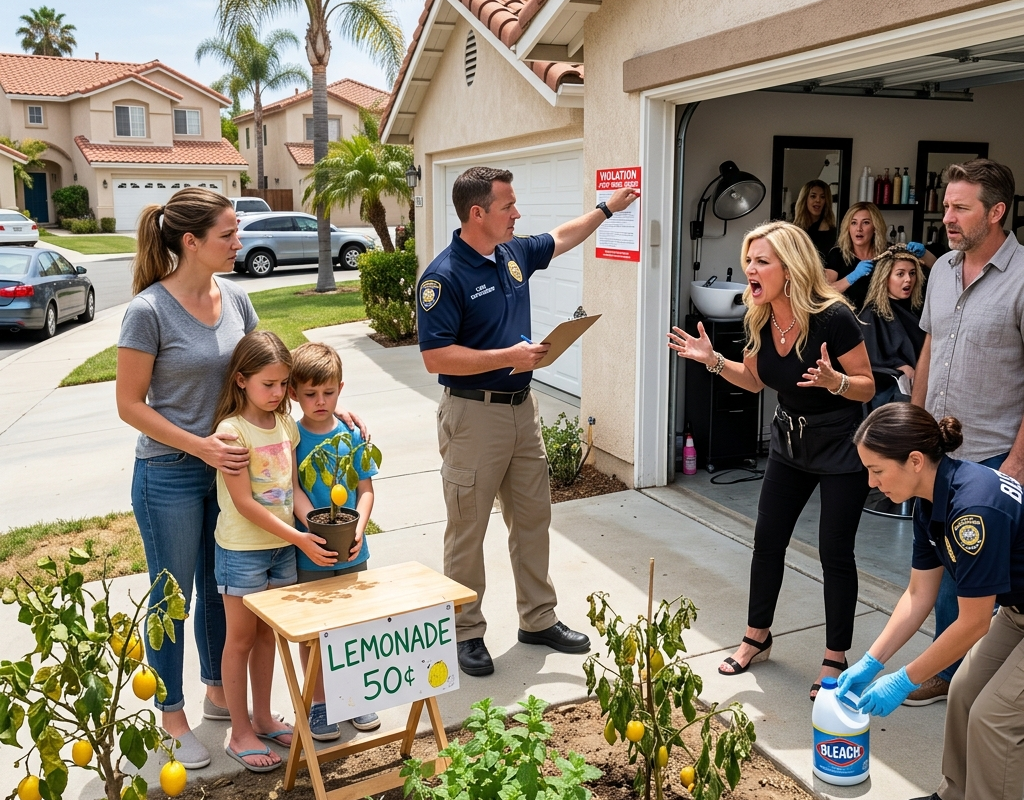 My Neighbor Dumped Bleach Into My Kids’ Lemonade Stand Garden — Then The Inspector Found Her Salon Was Running Illegally