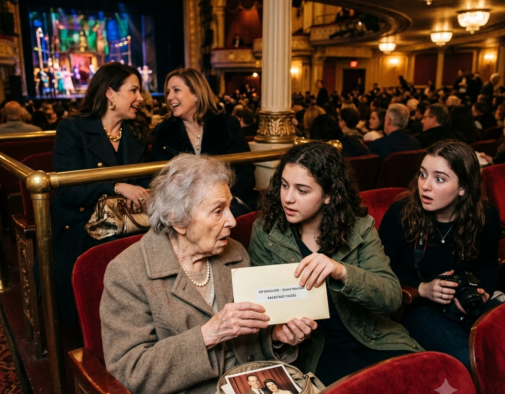 An Entitled Woman Took My 89-Year-Old Grandma’s Broadway Seat—Then Her Own Daughter Handed Grandma the Envelope She Had Hidden