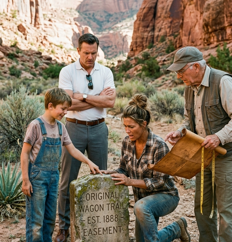 They Cut Off Her Ranch Road To Force A Sale — Then Her Little Boy Found The Original Trail Marker In The Canyon
