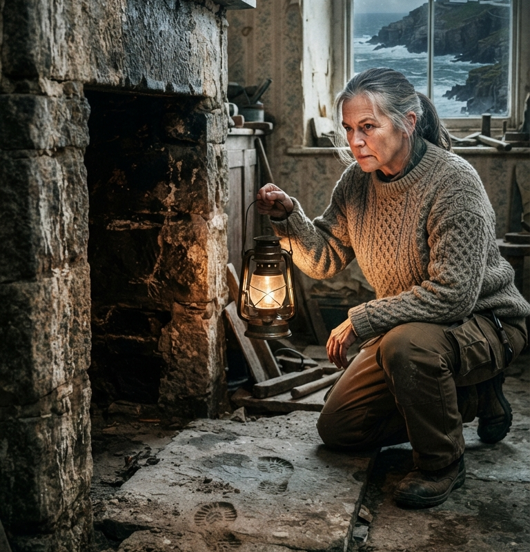 She Bought the “Worthless” Stone Cottage Beside the Lighthouse — Then the Fireplace Opened Into a Tunnel the Council Denied Existed