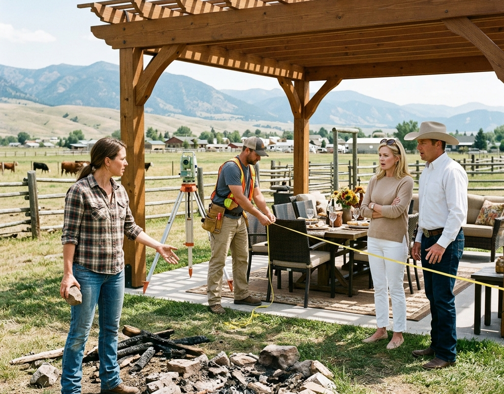 My Neighbor Destroyed My Kids’ Backyard Campfire Circle — Then The Surveyor Found Her Pergola Covered My Access Road