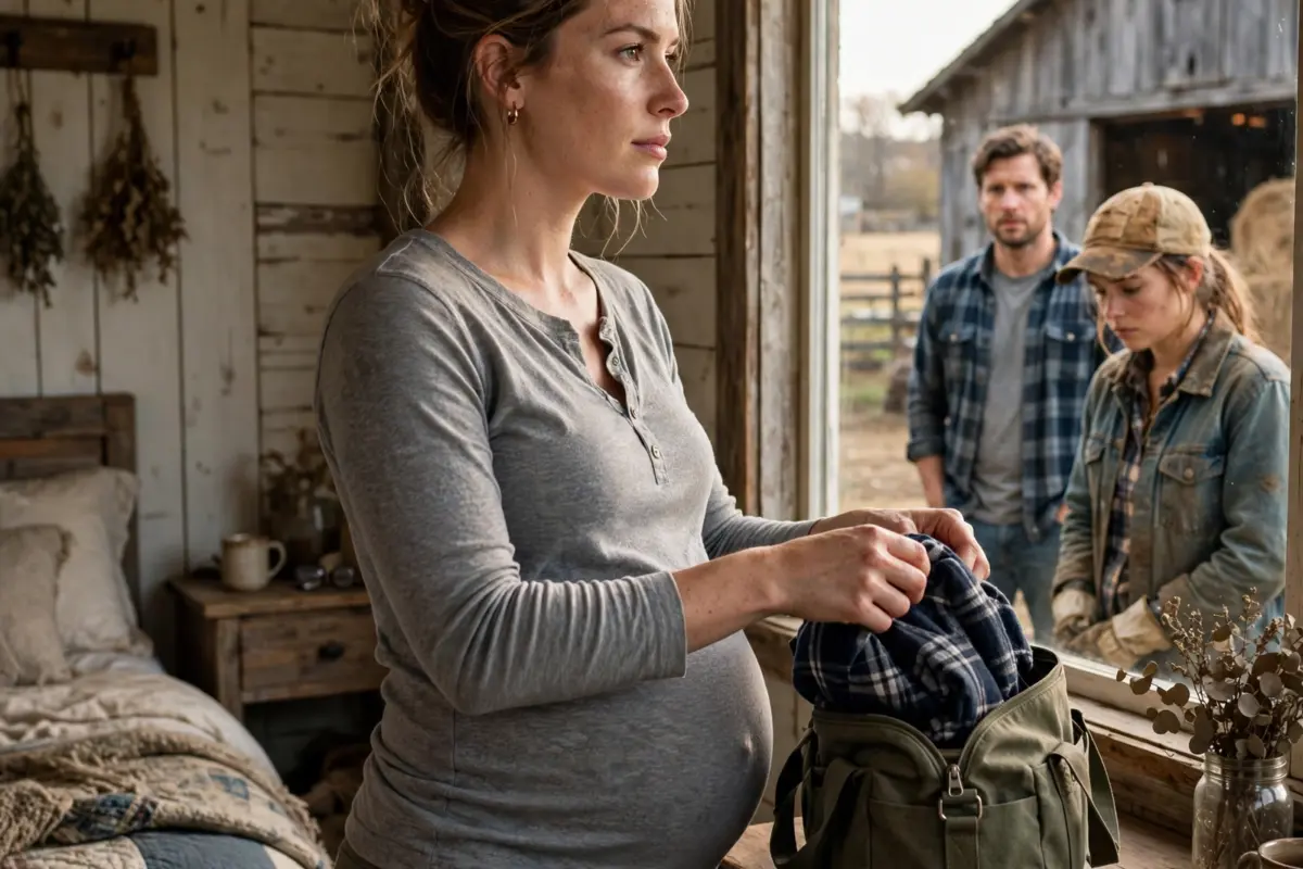 Everything changed when a five-month-pregnant wife exposed her husband’s affair with a woman who worked on the farm… he told her to leave, she quietly asked, “Are you sure?” and drove away without looking back