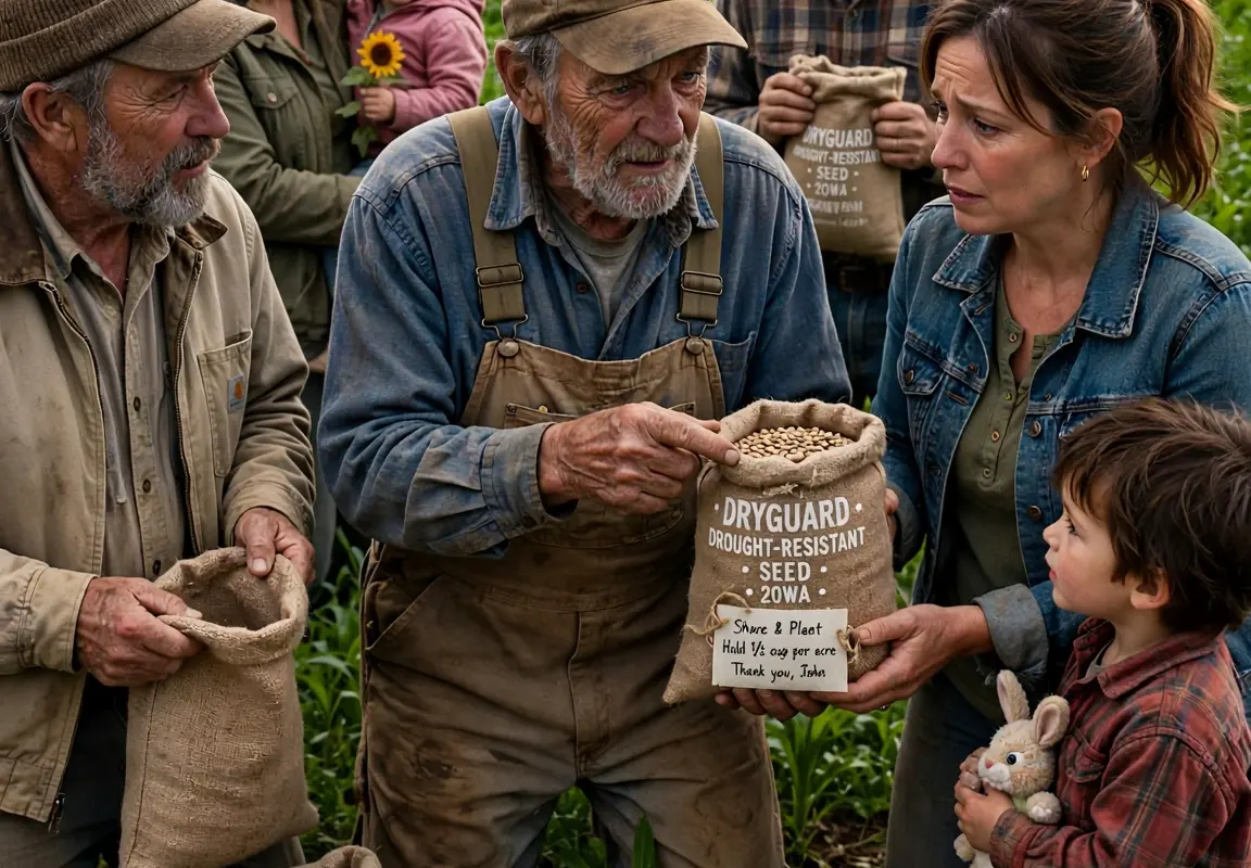 Everyone mocked the elderly Iowa farmer for buying hundreds of bags of expired drought-resistant seeds with every penny he had… then a devastating drought swept through the region, and only his crops survived