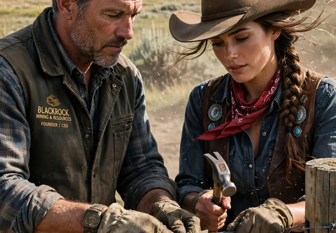 He wanted her Montana ranch gone to build a mine, but every day he watched her ride horses, repair fences, and care for the herd in the harsh wind and sun… until the mining tycoon realized he was falling in love with the woman he came to drive away