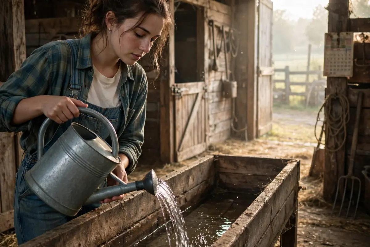 Everyone thought the young woman was wasting water by filling empty troughs each morning, but when the summer drought hit, the whole town finally understood